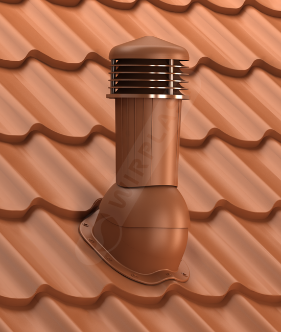 Bramac Rubín 8 Elektrický větrací komínek TILE PLUS 125