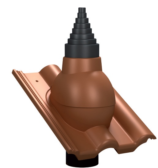 Anténní průchodka TILE / Bramac - Turmalín