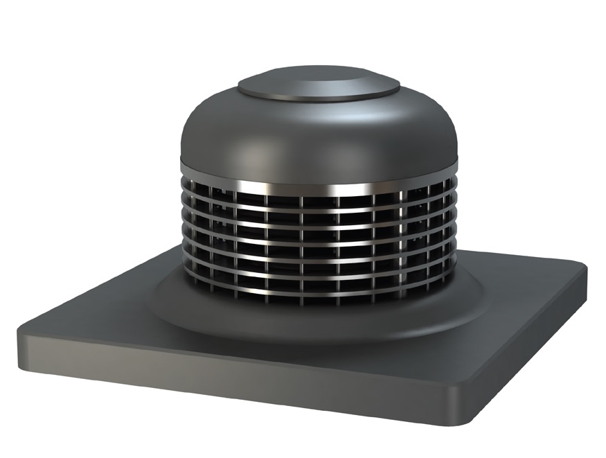 Elektrický střešní ventilátor pro rovné střechy WTL 305m3/h