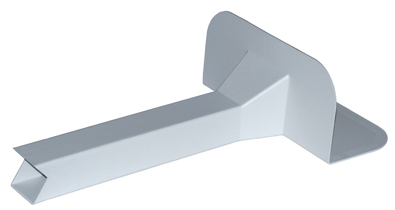 Balkónová rohová vpusť PVC L 345, 48x56 mm