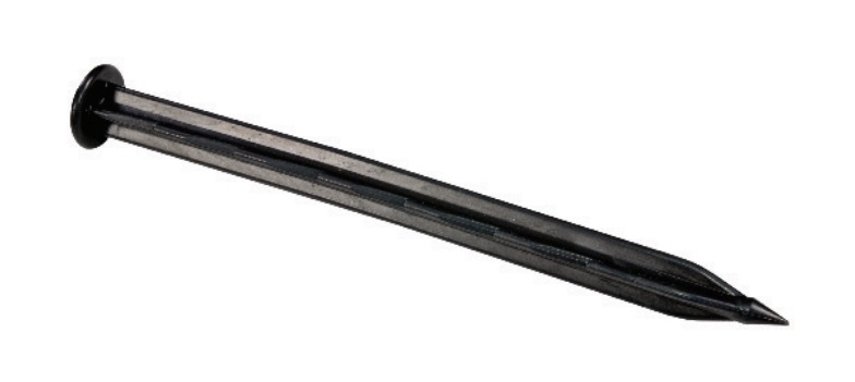 Obrubník plastový zahradní 4,5cm x 120cm, sada 2ks a 8 ks fixačních trnů